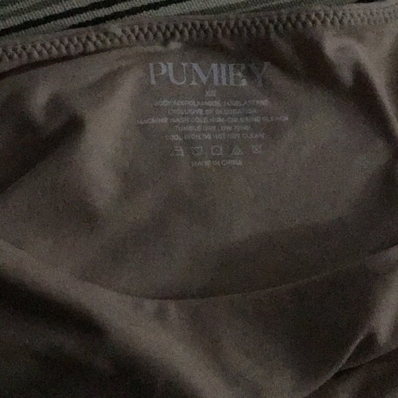 PUMIEYWomen's Crew Neck Long Sleeve Bodysuit Nude size XS - Picture 6 of 10